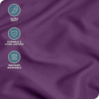 Bare Home Microfiber Body Pillow Cover - Ultra Soft & Cooling - Double Brushed - Envelope Closure - Easy Care (20''x54'' Body Pillow Cover, Plum)