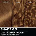 Garnier Hair Color Olia Ammonia-Free Brilliant Color Oil-Rich Permanent Hair Dye, 6.3 Light Golden Brown, 1 Count (Packaging May Vary) (Pack of 2)