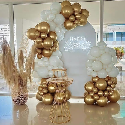 Metallic Gold Balloons Set - Image 4