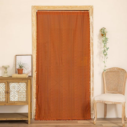 Sutuo Home Terracotta Boho Doorway Curtains by SutuoHome