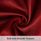 NTBAY 2 Pack Satin Queen Pillowcases for Hair and Skin, Luxurious and Silky Pillow Cases with Envelope Closure, 20x30 Inches, Wine Red