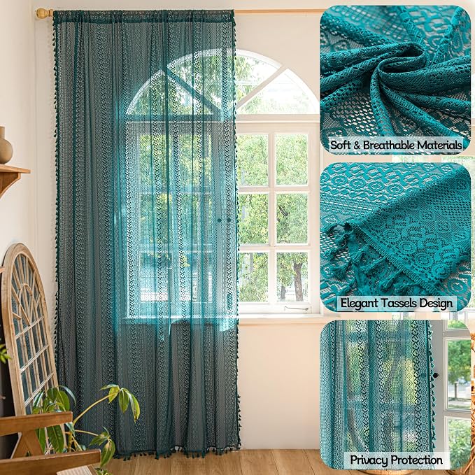 Sutuo Home Boho Curtains 84 inches Long - Image 2