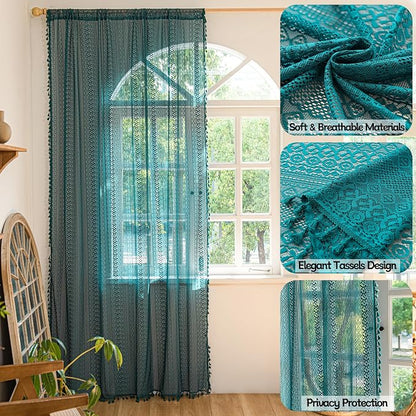 Sutuo Home Boho Curtains 84 inches Long - Image 2