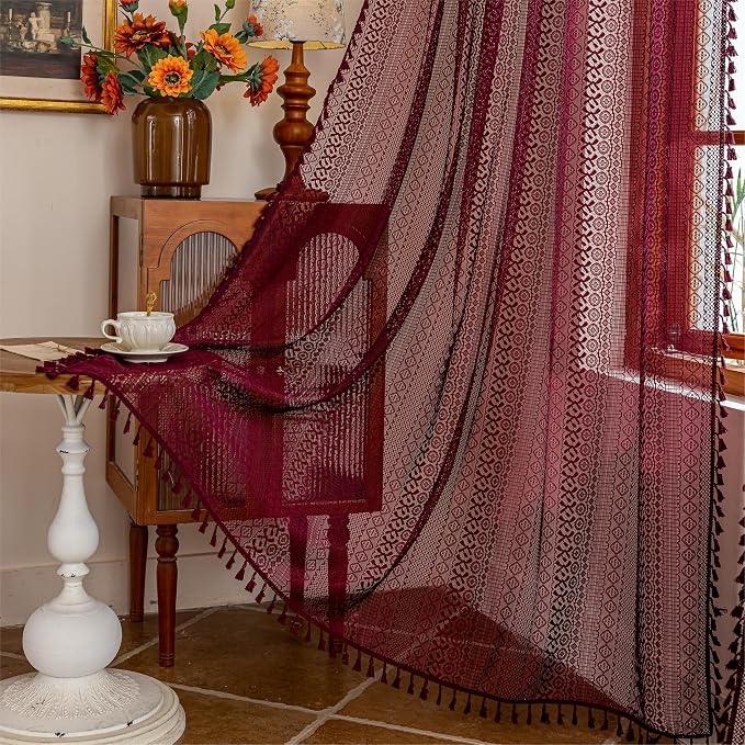 Sutuo Home Boho Curtains 2 Panels - Image 9