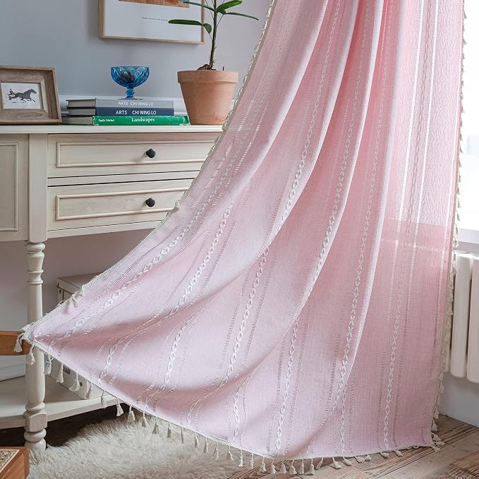Sutuo Home Boho Curtain for Bedroom Living Room Nursery Kitchen, Light by SutuoHome