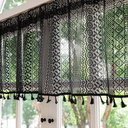 Sutuo Home Boho Valance Curtains - Image 6