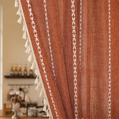 Sutuo Home Boho Sliding Door Curtains - Image 7