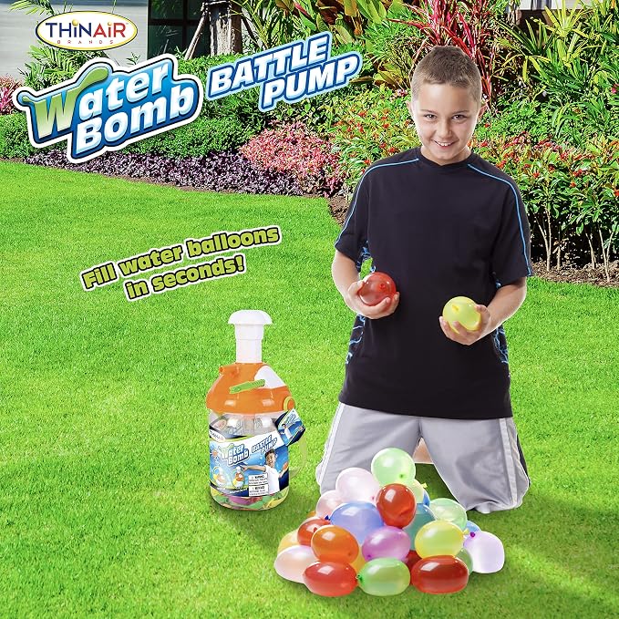 Water Balloon Pump with Tying Tool & Carrying Handle | Easy-to-Use Balloon - Image 6
