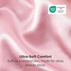 Bedsure Satin Pillowcase 2 Pack Similar to Silk Pillow Cases Standard Size, Pink Pillow Case Covers with Envelope Closure, Home Decor Valentine Gifts for Women Girls,20x26 Inches, 2pcs