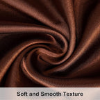 NTBAY 12 Pack Satin Standard Pillowcases for Hair and Skin, Luxurious and Silky Pillow Cases with Envelope Closure, 20 x 26 Inches, Brown