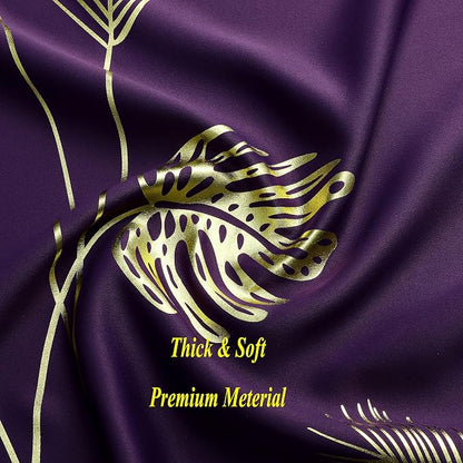 Purple Blackout Curtains & Drapes 90 Inch Length 2 Panels Set - Image 5