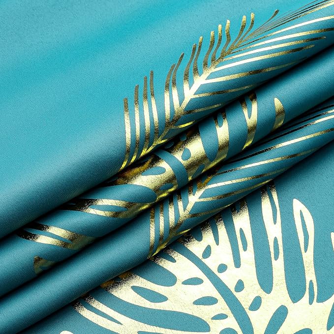 Teal Blackout Curtains 84 Inches Long, Grommet Curtains - Image 8