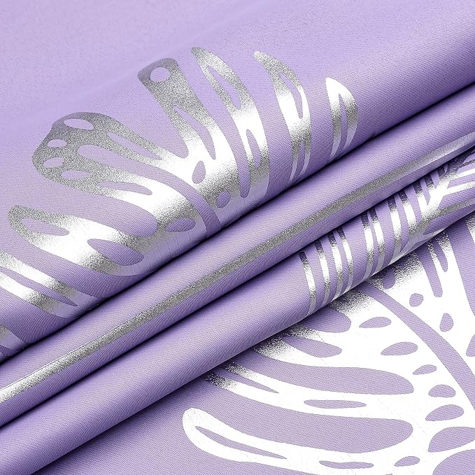 Lilac Blackout Curtains 96 Inches Long, Grommet Curtains - Image 8