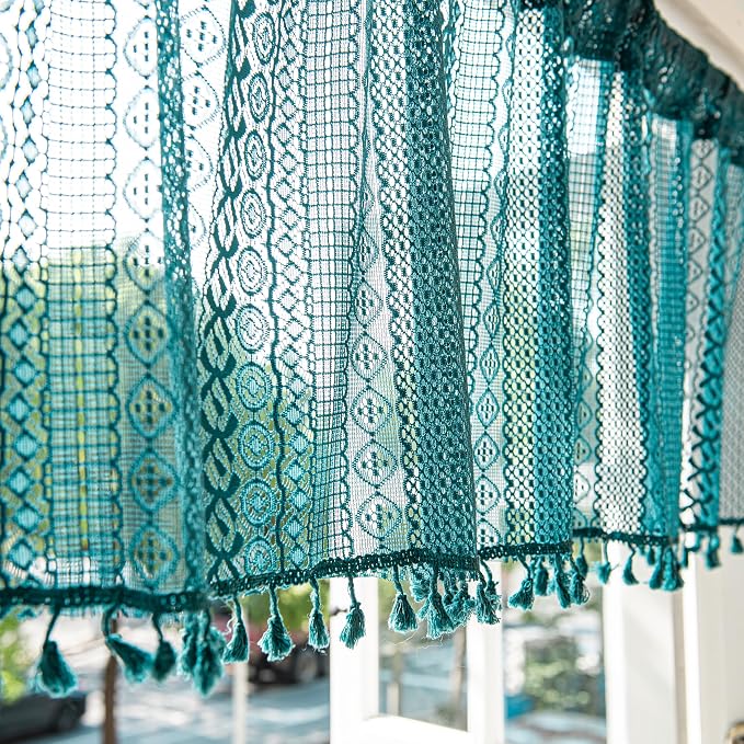 Sutuo Home Boho Valance Curtains - Image 7