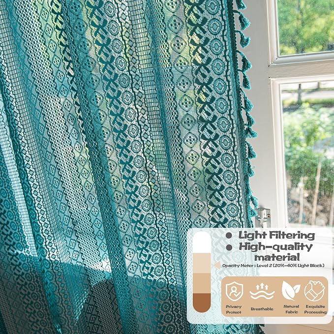Sutuo Home Boho Curtains 108 inches Long - Image 4
