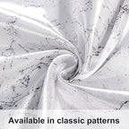 NTBAY 2 Pack Satin Queen Pillowcases for Hair and Skin, Luxurious and Silky Marbling Printed Pillow Cases with Envelope Closure, 20x30 Inches, White