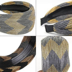 DORIS&JACKY Wide Lace Headbands Elegant Elastic Hairbands With Teeth Fashion Headwear Accessories For Women Girls (Pattern 3-6PCS)