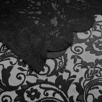 Bujasso Black Lace Curtain 216 inches Long - Image 4