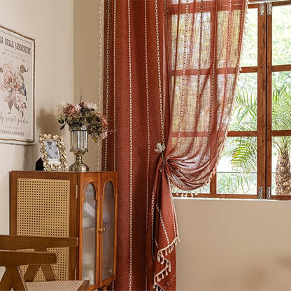 Sutuo Home Boho Window Curtains - Image 8