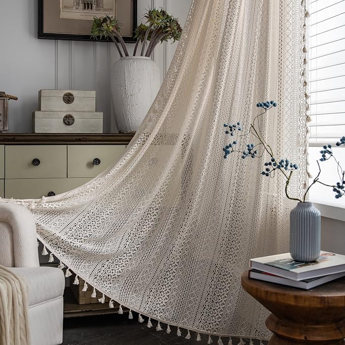 Sutuo Home Boho Curtains 120 inches by SutuoHome