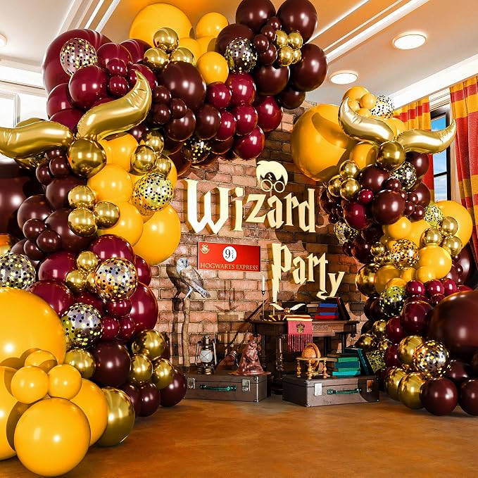 ALL-IN-1 Magical Wizard Balloons Garland Arch Kit by SherylDecor