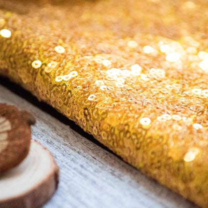 JYFLZQ Gold Sequin Backdrop Curtains 10ft x 10ft 1 Panel Glitter Photo Booth - Image 5