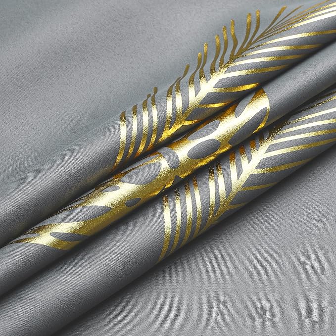 Gold and Grey Blackout Curtains - Image 8