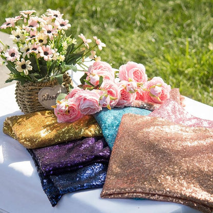 JYFLZQ Silver Sequin Backdrop Curtains - Image 5