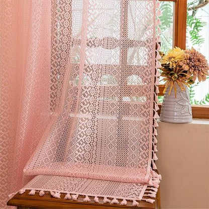 Sutuo Home Lace Sheer Boho Curtains - Image 6