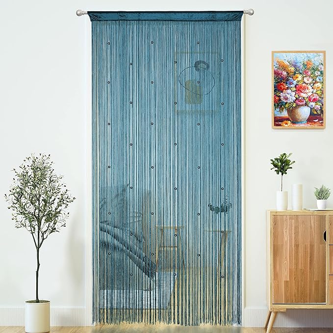 Beaded Curtain Door String Curtains by MakeLifeColorfulandSimple
