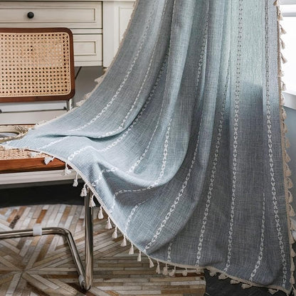 Sutuo Home Boho Curtains for Bedroom Living Room Kitchen, Semi Blackout Linen by SutuoHome