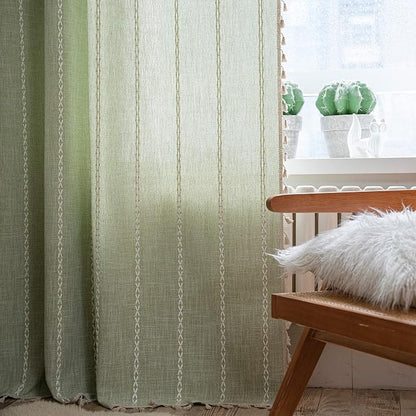 Sutuo Home Boho Curtains for Bedroom 96 Inches Long, Light Filtering Farmhouse - Image 3