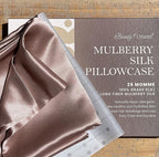 25 Momme Premium Mulberry Pink Silk Pillowcase for Hair and Skin | Handcrafted Hypoallergenic & Anti-Acne Silk Pillow Cases with Zipper | Standard - 20" x 26", Ballerina