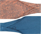 Maven Thread 4" Wide Workout Headbands for Women (2 Pack) – Non-Slip Sweatbands for Gym, Running & Yoga