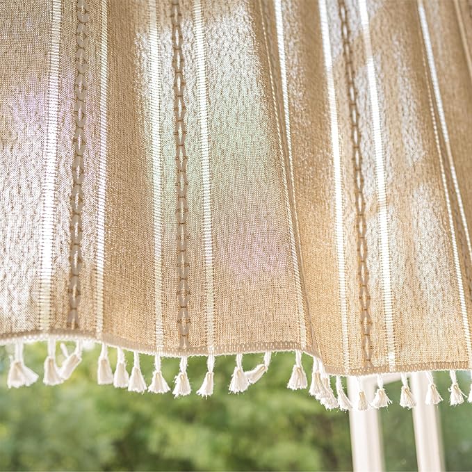 Sutuo Home Boho Curtains Valance Tier 36 inch - Image 8
