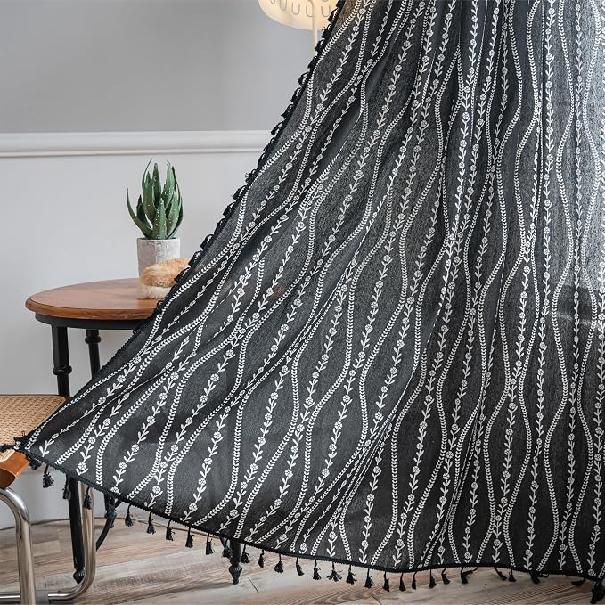Sutuo Home Boho Curtains 63 Inches Length by SutuoHome