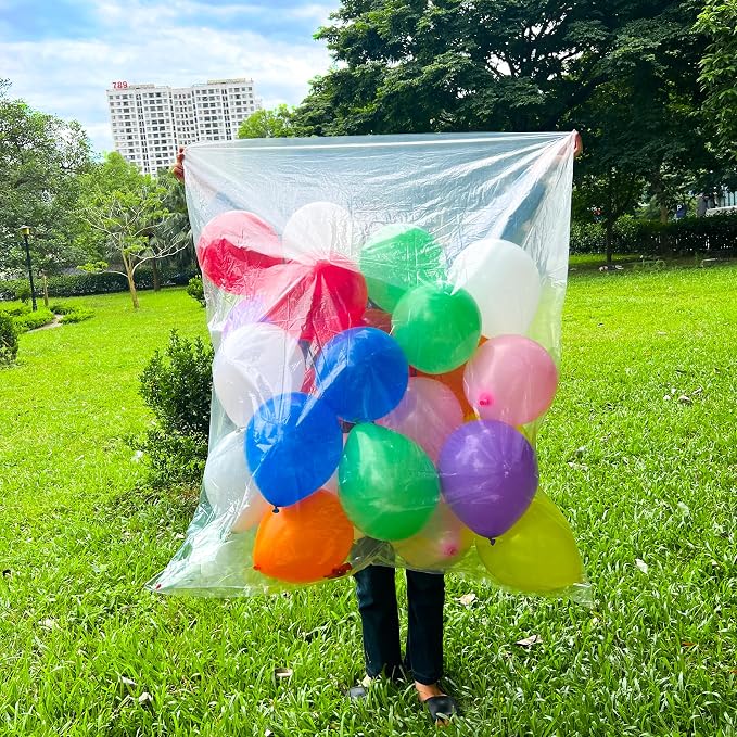 4PCS Balloon Bags, Transparent Giant Big Large Reusable Clear Plastic Storage - Image 7