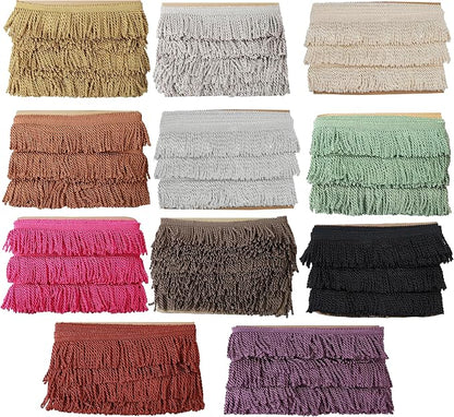 BEL AVENIR Bullion Fringe Trim Curtain Fringes 5/10 Yard x 2.5 Inches Sewing - Image 5