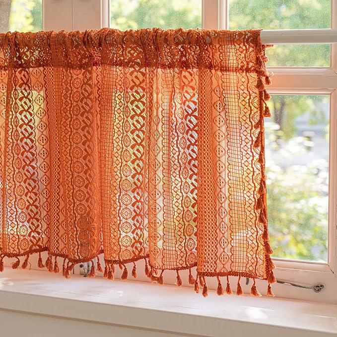 Sutuo Home Boho Valance Short Curtains - Image 5