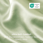 Bedsure Satin Pillowcase 2 Pack Similar to Silk Pillow Cases Standard Size, Pillow Case for Sleeping Women with Envelope Closure, Gifts for Women Men, Sage Green, 20x26 Inches, 2pcs