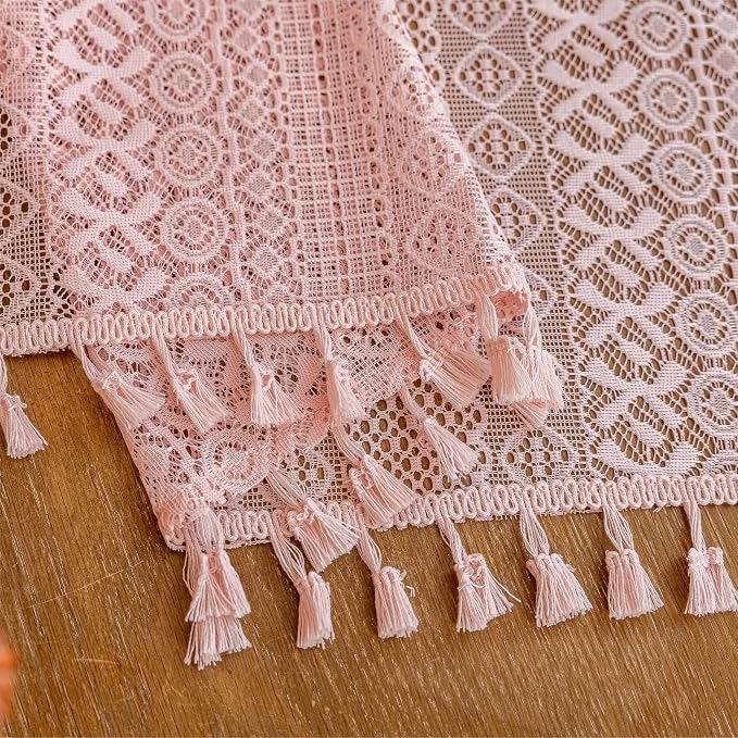 Sutuo Home Boho Lace Curtains for Girls' Room Nursery, Bohemian Vintage Chic - Image 5