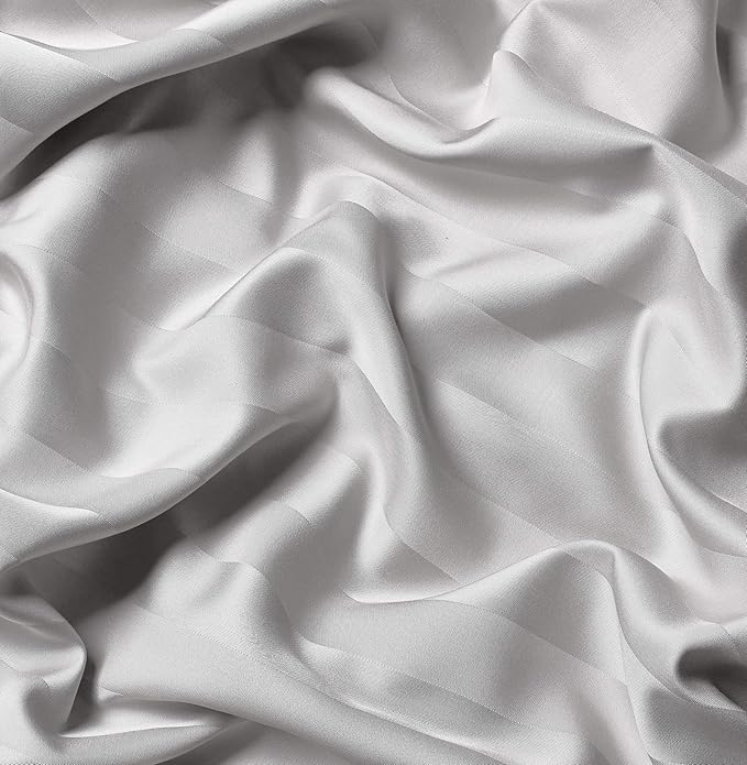 King Pillowcases by Pure Bamboo, Genuine 100% Organic Viscose Derived from Bamboo, Luxuriously Soft & Cooling, Double Stitching, Envelope Closure (2 King Pillowcases, Jacquard White)