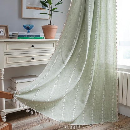 Sutuo Home Boho Curtains for Bedroom 96 Inches Long, Light Filtering Farmhouse by SutuoHome
