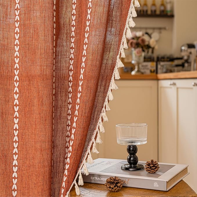 Sutuo Home Boho Sliding Door Curtains - Image 9