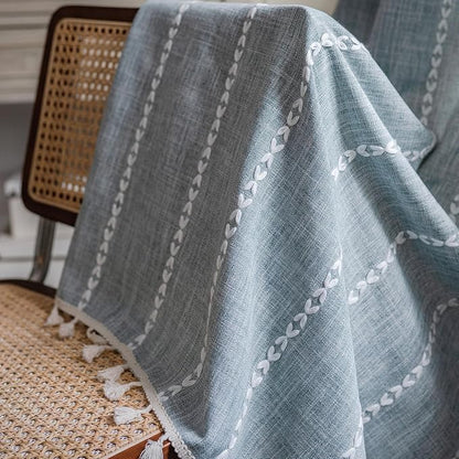 Sutuo Home Boho Curtains for Bedroom Living Room Kitchen, Semi Blackout Linen - Image 4