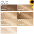 Garnier Hair Color Olia Ammonia-Free Brilliant Color Oil-Rich Permanent Hair Dye, 9 1/2.1 Lightest Ash Blonde, 1 Count (Packaging May Vary) (Pack of 2)